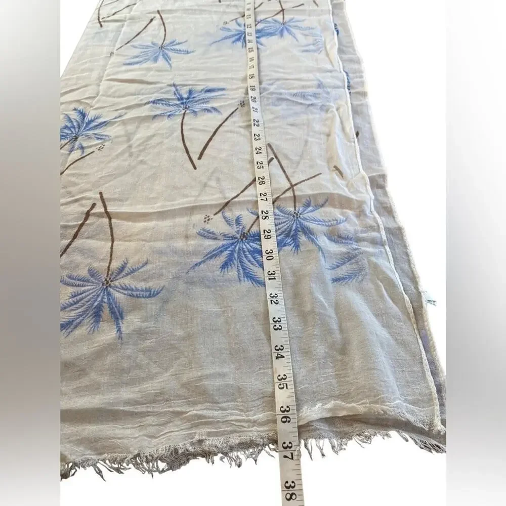 JC Fashion Palm Tree Print Scarf Women's One Size New with Tags